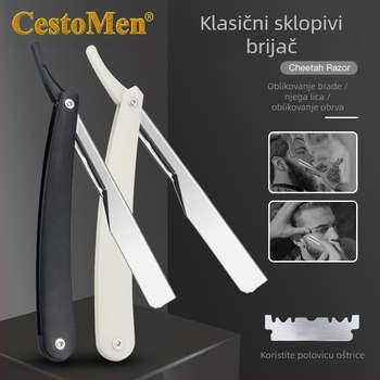 Držač oštrica ručnog brijača s teleskopskim sklopnim dizajnom – za muškarce, kapacitet 74 oštrice