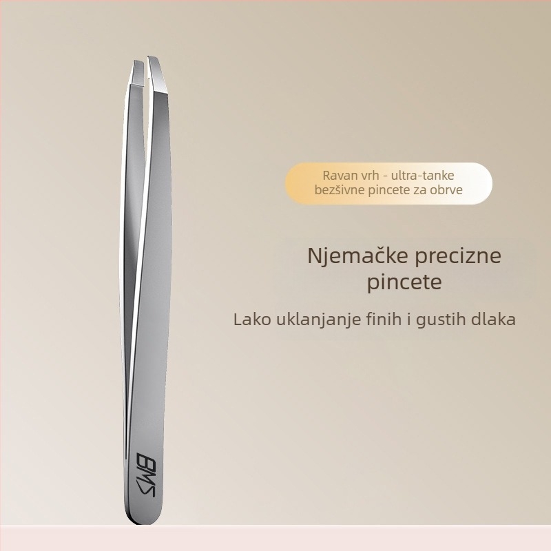 Klip za obrve, ultra-tanki nehrđajući čelik, precizno uklanjanje dlačica s obrva i brade, porijeklo Yangjiang