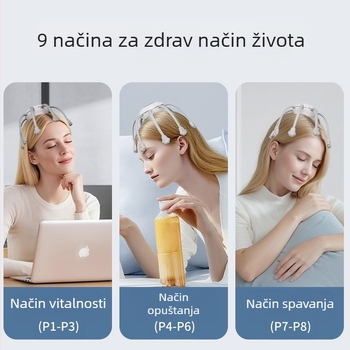 WY-601 masažer za vlasište sa šapom — USB napajanje, upravljanje gumbom, 3. brzina, vibracijski masažni princip