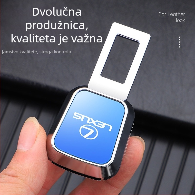 Proširivač sigurnosnog pojasa automobila s laserskom kopčom – cinkova legura, otisnuti logotip, spreman za privatnu marku