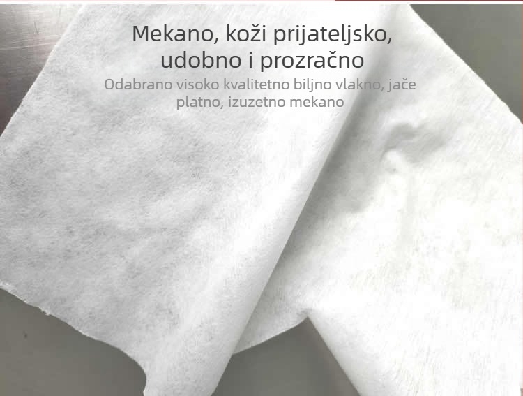 Jednokratni netkani ručnik s U-oblomom za kozmetički salon, za lice i masažni stol; 30x40 cm, debljina 25–50 g, otporna na prašinu
