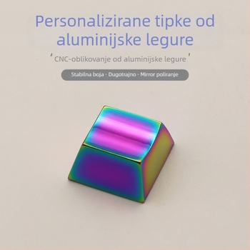 Aluminijska legura CNC obrađena kapica tipke ESC, ogledni završni sloj, Magnetic Tiger