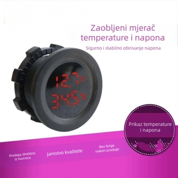 Automobilski voltmetar s dvostrukim digitalnim zaslonom, model 666