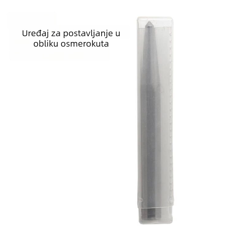 Osmouglavni pozicionirajući probijač s centriranim vrhom, čelična drška, duljina 118 mm