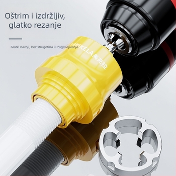 Električni alat za zavrtanje navojnih cijevi za PPR vodovod, kućna upotreba