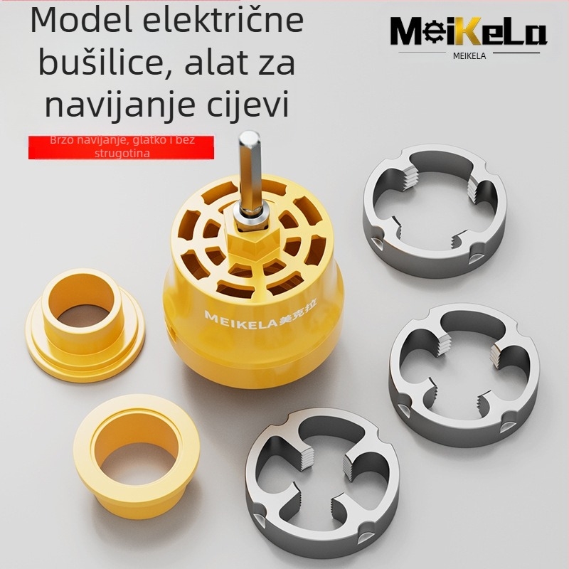 Električni alat za zavrtanje navojnih cijevi za PPR vodovod, kućna upotreba