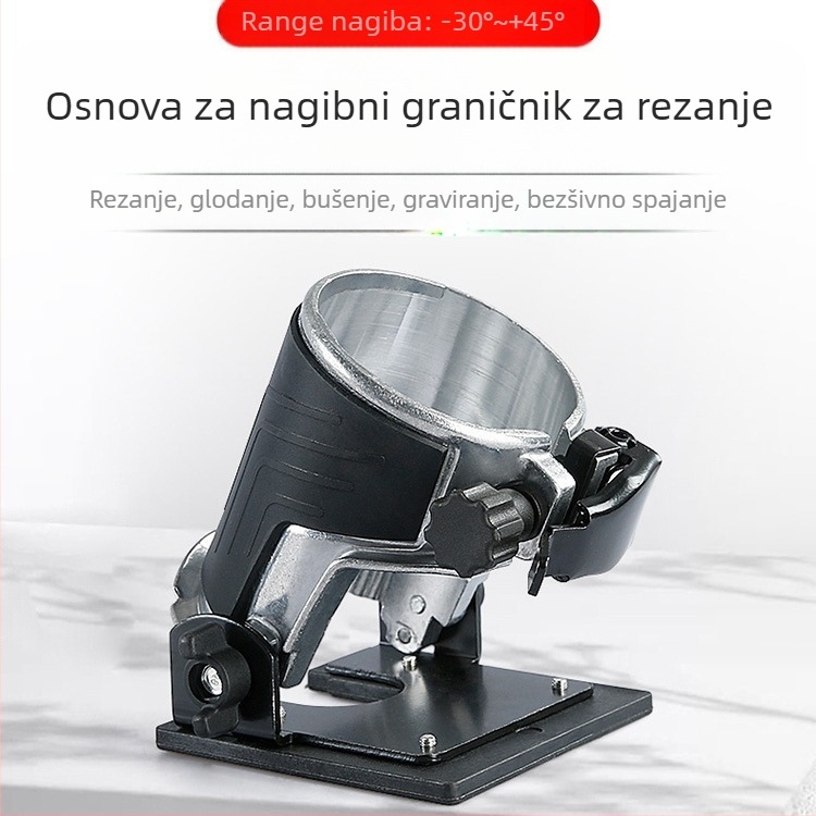 Aluminijska baza za stroj za rubanje i utorivanje drveta, 220V napajanje, punjiva Li-ion baterija, kompatibilno s Makita