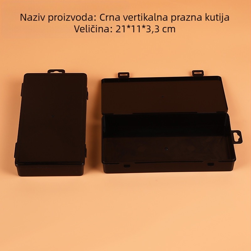 PP plastična kutija za pohranu, pravokutnog oblika, namijenjena dijelovima za mobitele, odjeći, maskama i perlama; pakiranje 120 kom