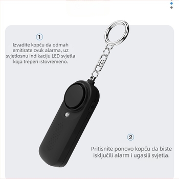 Anti-Wolf osobni alarm RA200, 130 dB, LED, 3V, ≤80 mA