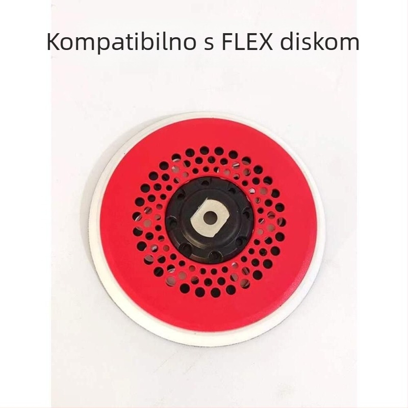 Baza tanjura za Velcro diskove za poliranje, s bodljikavim kukama za FLEX suho poliranje
