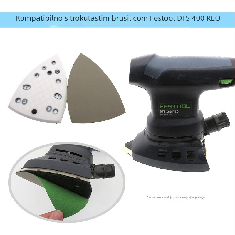 Električni polirni disk s Velcro, PU+nylon abraziv, 4 čavli i 7 rupa, za namještaj