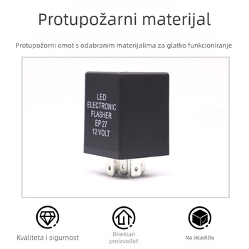 LED relej za miganje automobila, 12V, 5-pin EP27/EP29