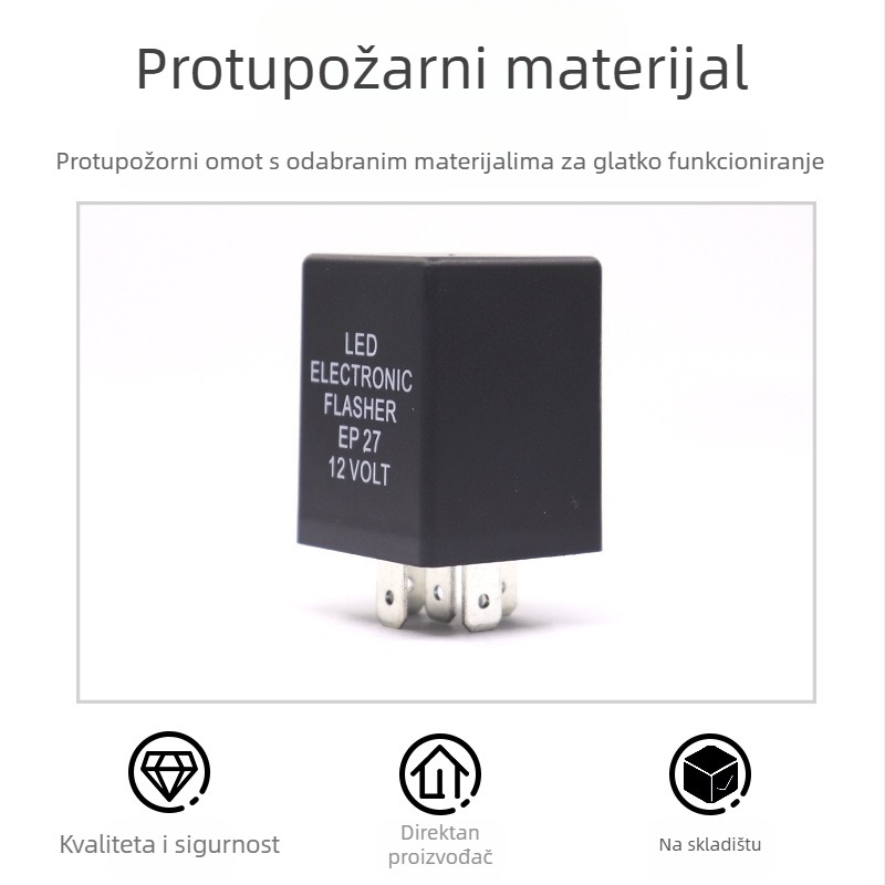 LED relej za miganje automobila, 12V, 5-pin EP27/EP29
