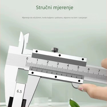 Digitalni kaliper od nehrđajućeg čelika, raspon 0-150 mm, mjerenje visine i dubine, industrijske kvalitete