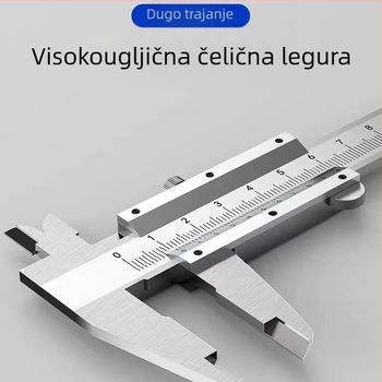 Digitalni kaliper od nehrđajućeg čelika, raspon 0-150 mm, mjerenje visine i dubine, industrijske kvalitete