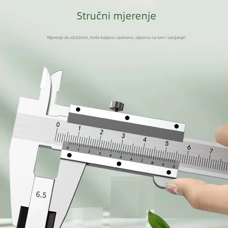 Digitalni kaliper od nehrđajućeg čelika, raspon 0-150 mm, mjerenje visine i dubine, industrijske kvalitete