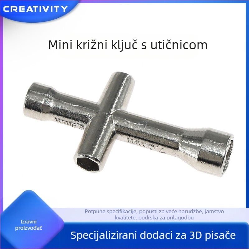 Creativity mini križni ključ za matice 3D printera