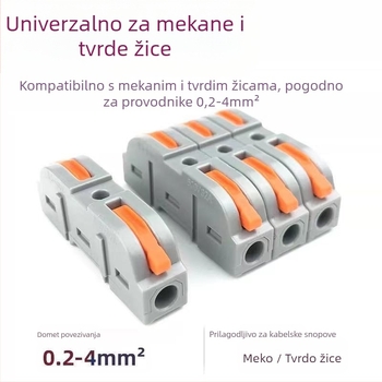 LT-211 Docking konektor za kabel, terminal, 1 ulaz/1 izlaz, set od 60 komada, za napajanje, Ice Rain