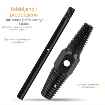 Ekstraktor polomljenog vijka za slavinu – za trokutasti ventil; alat za popravak cijevi od nehrđajućeg čelika za kućnu instalaciju