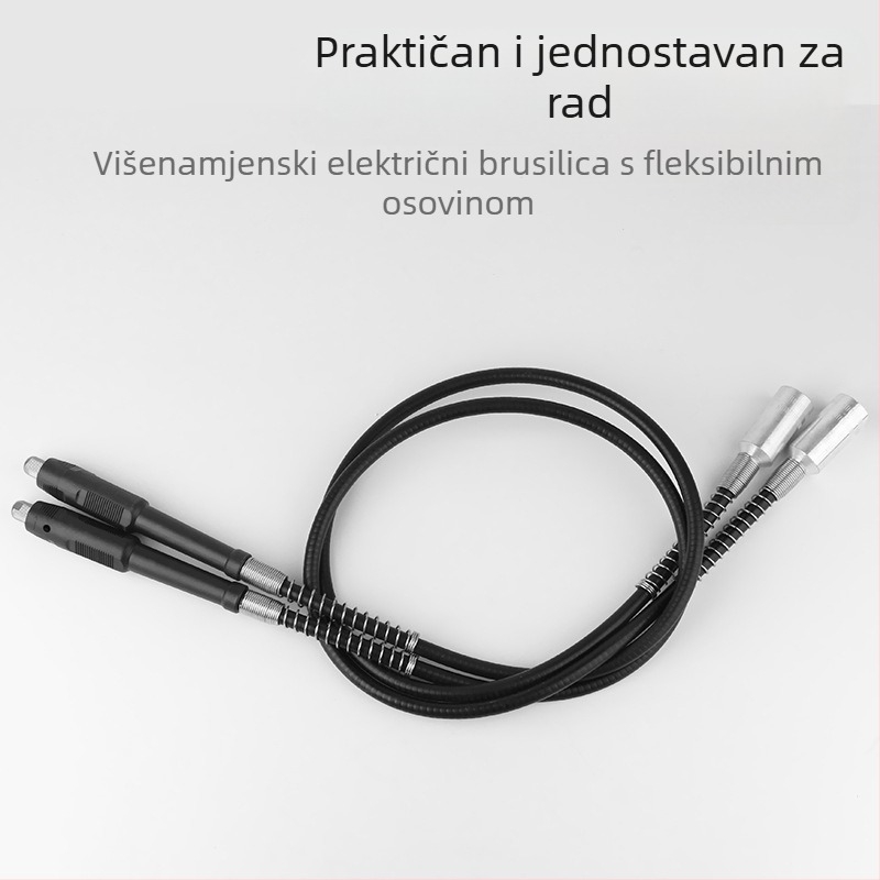 Set pribora za električnu brusilicu: fleksibilna osovina, izlazna osovina, ključ
