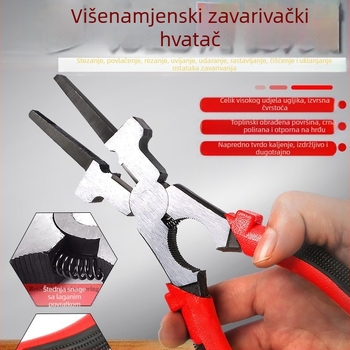 Višestrane klešta za zavarivanje s oštrim vrhom i dugim nosom za rezanje žica, od 45# čelika, težina 0.29