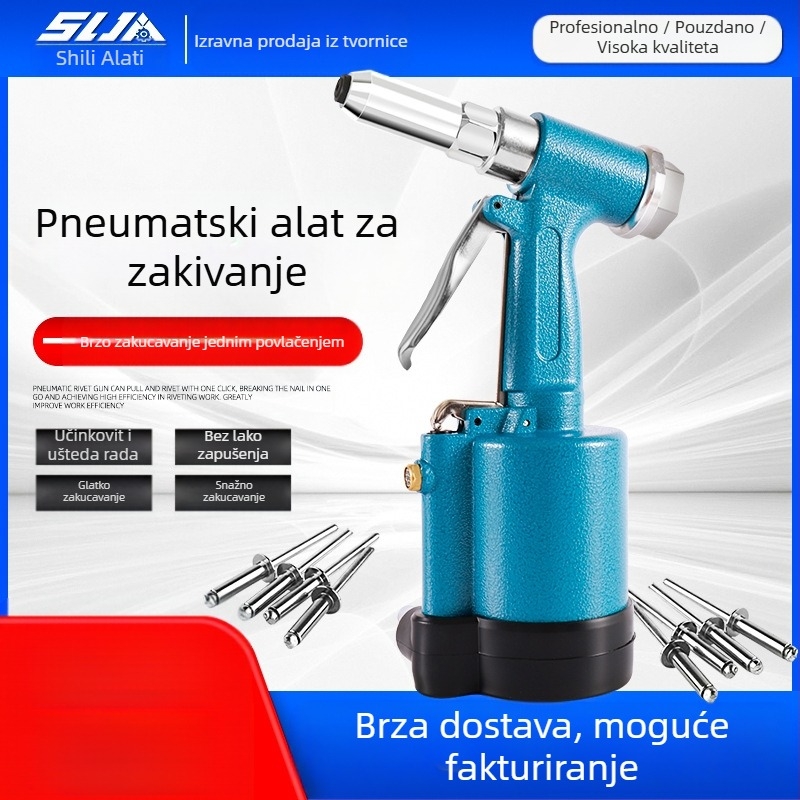 Pneumatsko hidraulični alat za zakovice za aluminijska vrata i prozore, alat za izvlačenje zakovica za aluminijske ljestve