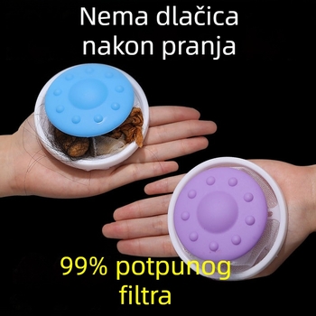 Plastična plutajuća filtar vrećica za perilicu rublja za uklanjanje dlaka i sprječavanje zapetljavanja, kuglica za pranje