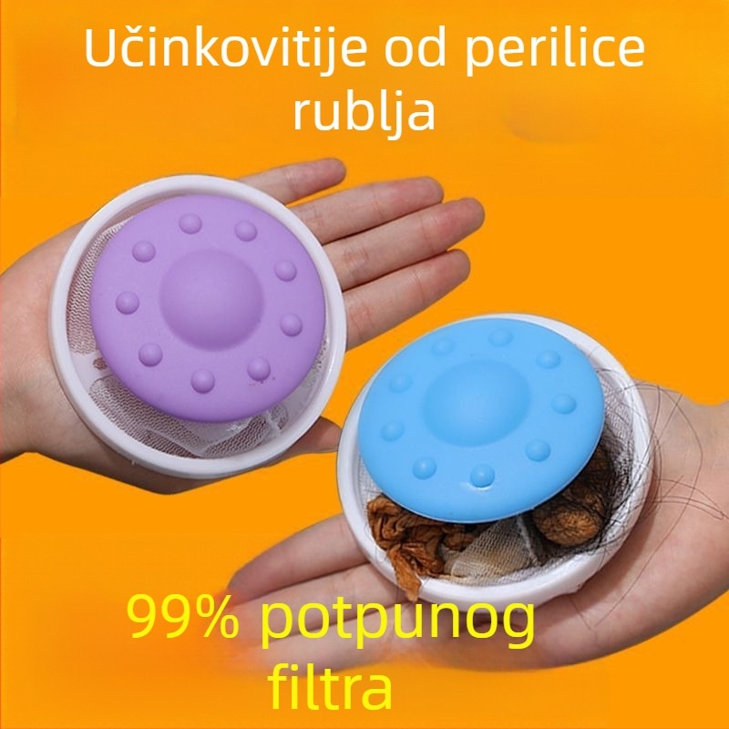 Plastična plutajuća filtar vrećica za perilicu rublja za uklanjanje dlaka i sprječavanje zapetljavanja, kuglica za pranje