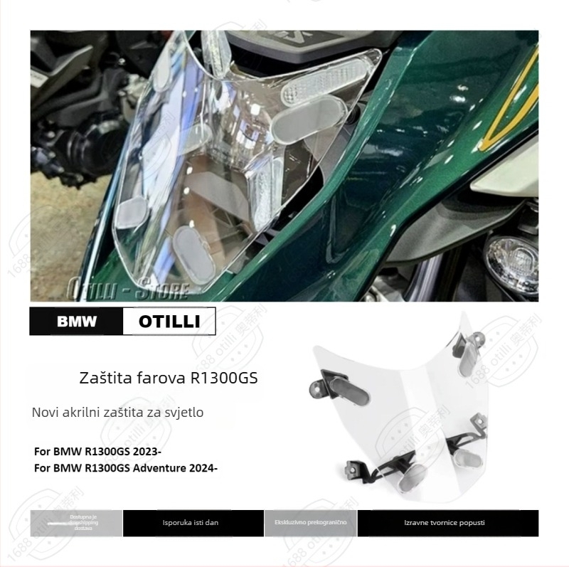 Poklopac zaštite prednjeg svjetla s nosačem za BMW R1300GS 2023-, brenda Otili, kompatibilan s modelima 2023–2025