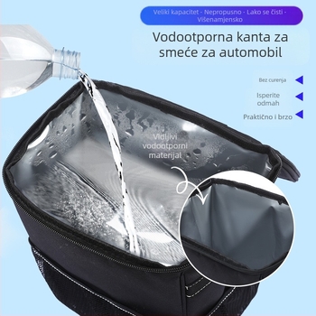 Sklopivi koš za smeće u automobilu, viseći unutarnji organizator – kamp stil