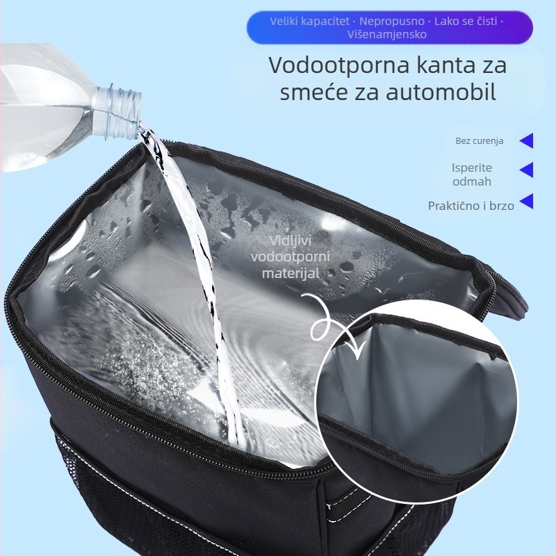 Sklopivi koš za smeće u automobilu, viseći unutarnji organizator – kamp stil