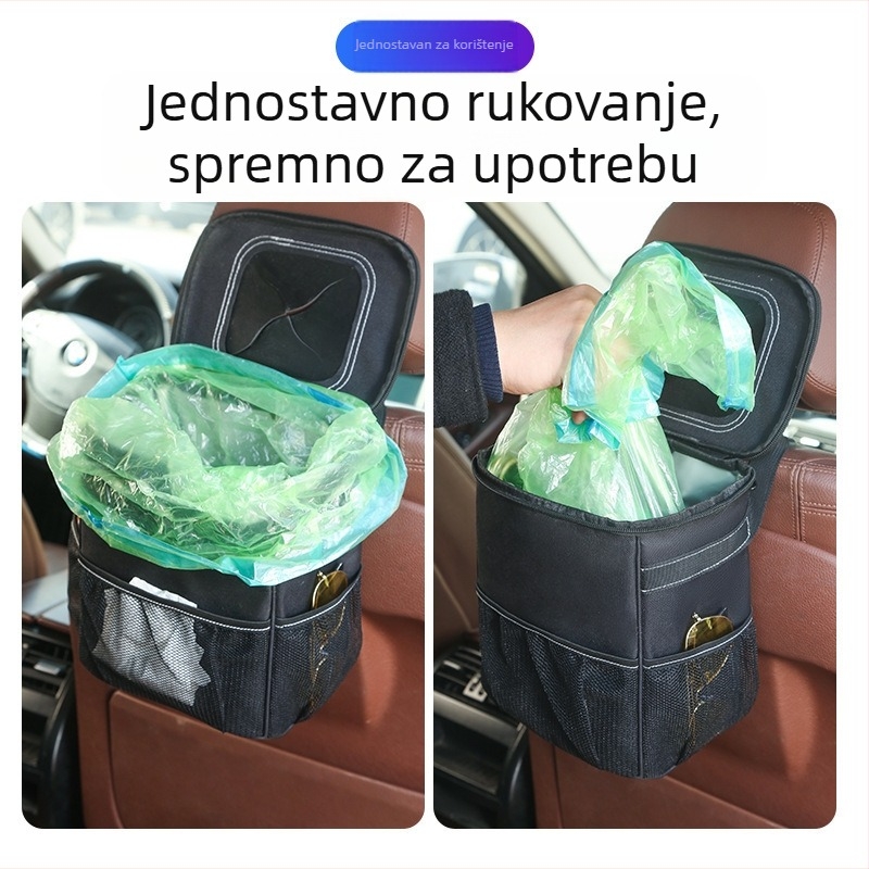 Sklopivi koš za smeće u automobilu, viseći unutarnji organizator – kamp stil