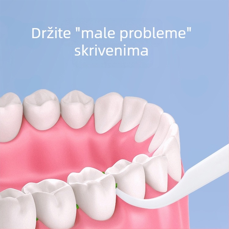 Floss štapići, ultratenki, jednokratni, plastični, individualno pakirani, 30–50 komada po pakiranju