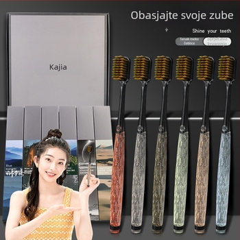 Ručna četkica za zube - Kaja, mekane vlakna, Model 668, 60 kom., kutija poklona, pojedinačno pakirano, za odrasle