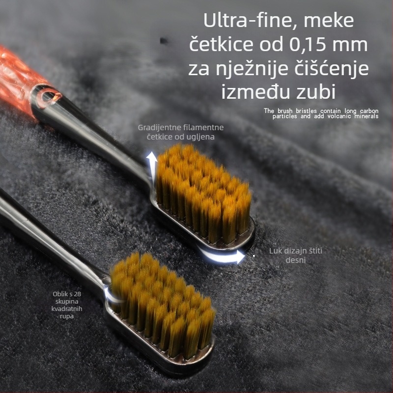 Ručna četkica za zube - Kaja, mekane vlakna, Model 668, 60 kom., kutija poklona, pojedinačno pakirano, za odrasle