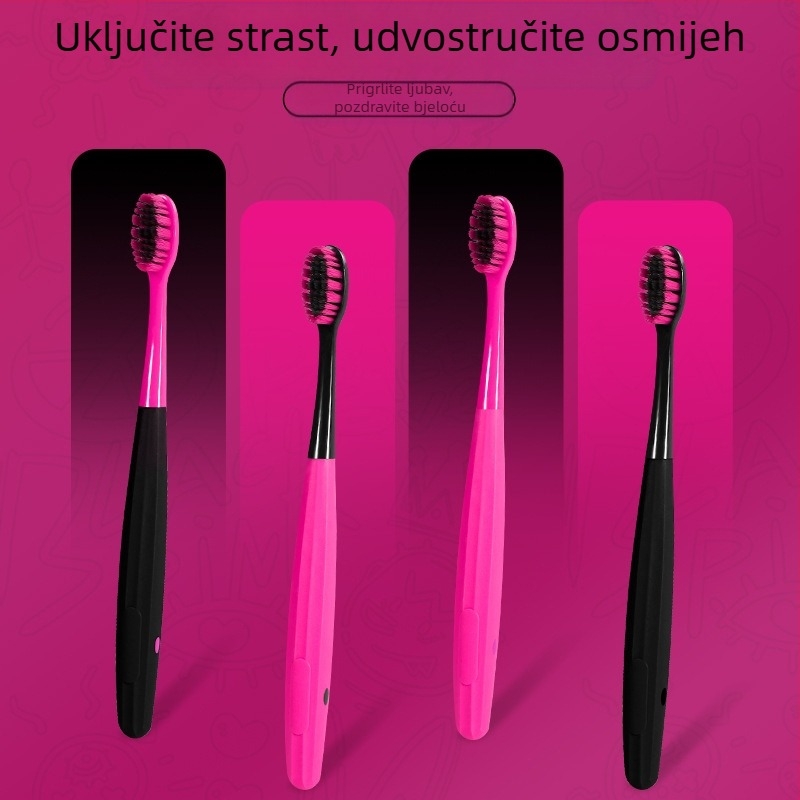 Scar guest ručna četkica za zube s mekanim vlaknima, protuklizna drška, HK-1109, set od 4