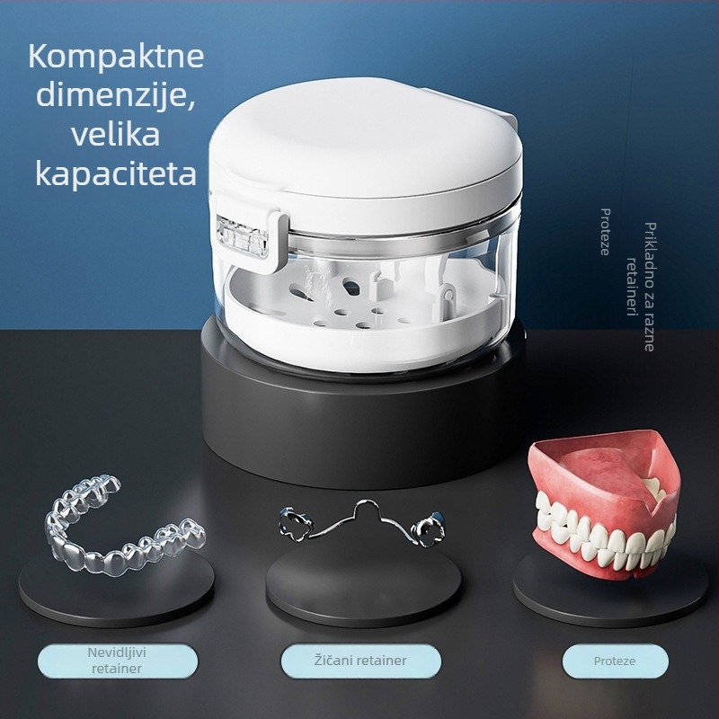 Ortodontska kutija za pohranu sa ogledalom, prijenosna plastična kutija, kapaciteta 260 ml, s poklopcem, zaštita od prašine, japanski stil