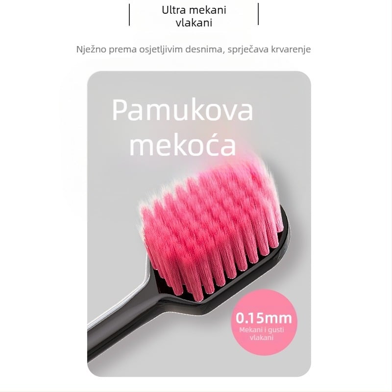 Mu Xuan ručna četkica za zube 001 za odrasle - 1 pakiranje, blister pakiranje, OEM prilagodba