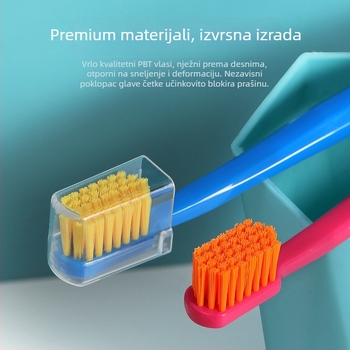 RAOYI ručna oralna četkica za odrasle s mekanim najlonskim vlaknima, 3-pakiranje, model RY6613