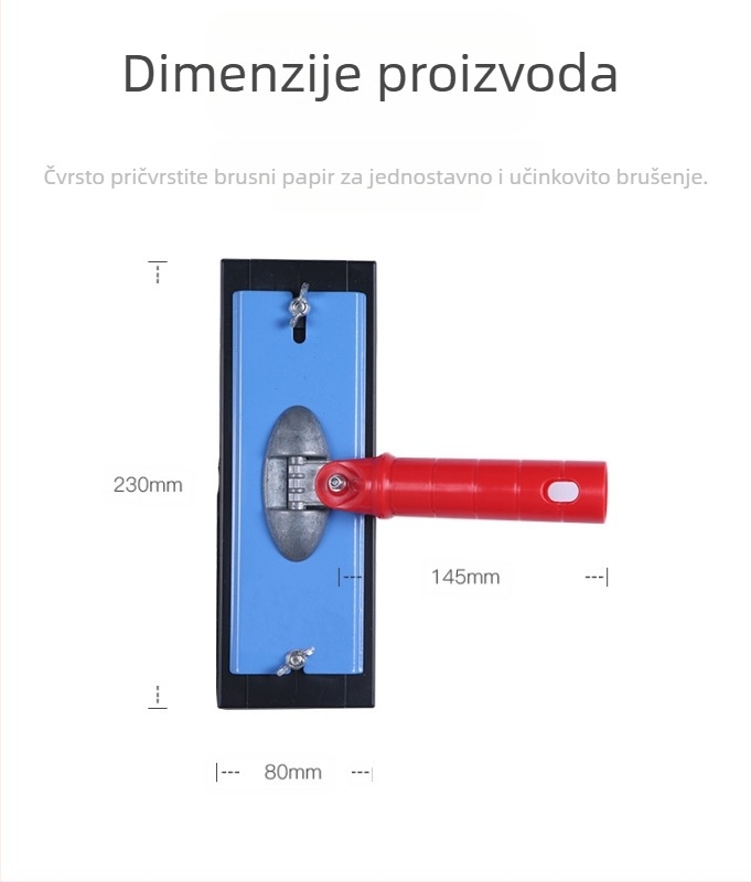 Držač brusnog papira – otporan na padanje, otporan na habanje, za brušenje zidova i drveta