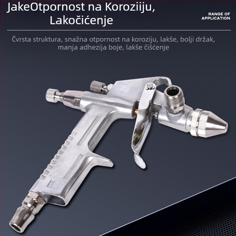 K-3 Pištolj za lakiranje interijera automobila, mlaznica 0,5 mm, gravitacijsko napajanje, tijelo od aluminija bakra, 0,45 kg