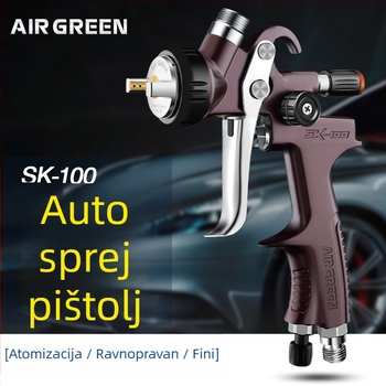 AIR GREEN SK100 pištolj za prskanje automobila, visoka atomizacija, tip posuda, za završni premaz automobila