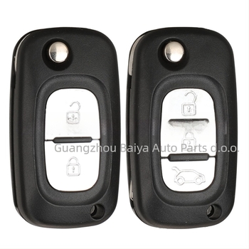 Sklopivi kućište daljinskog ključa Renault Smart Lada, kompatibilno s ključevima 2/3, plastično kućište, bakreno-plastična lamela ključa, težina 45,4 g