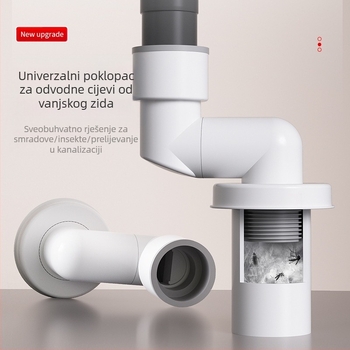 Čep za brtvljenje mirisa kanalizacije - ABS, model LH wall-row deodorant plug, vučni tip, moderni minimalistički dizajn