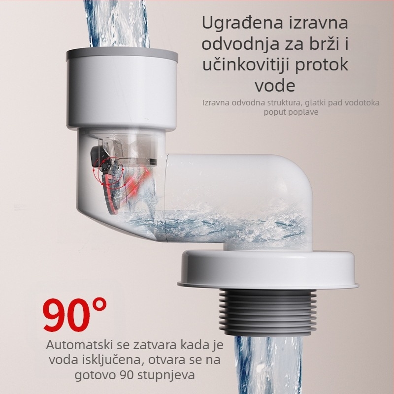 Čep za brtvljenje mirisa kanalizacije - ABS, model LH wall-row deodorant plug, vučni tip, moderni minimalistički dizajn