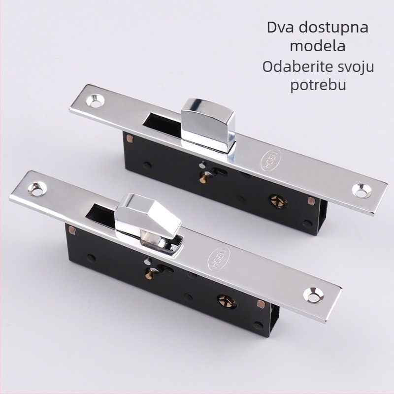 Vrezna brava za vrata s aluminijskim okvirom i staklom, model HY-302A/HY-302B, od željeza, moderni stil jednostavnosti