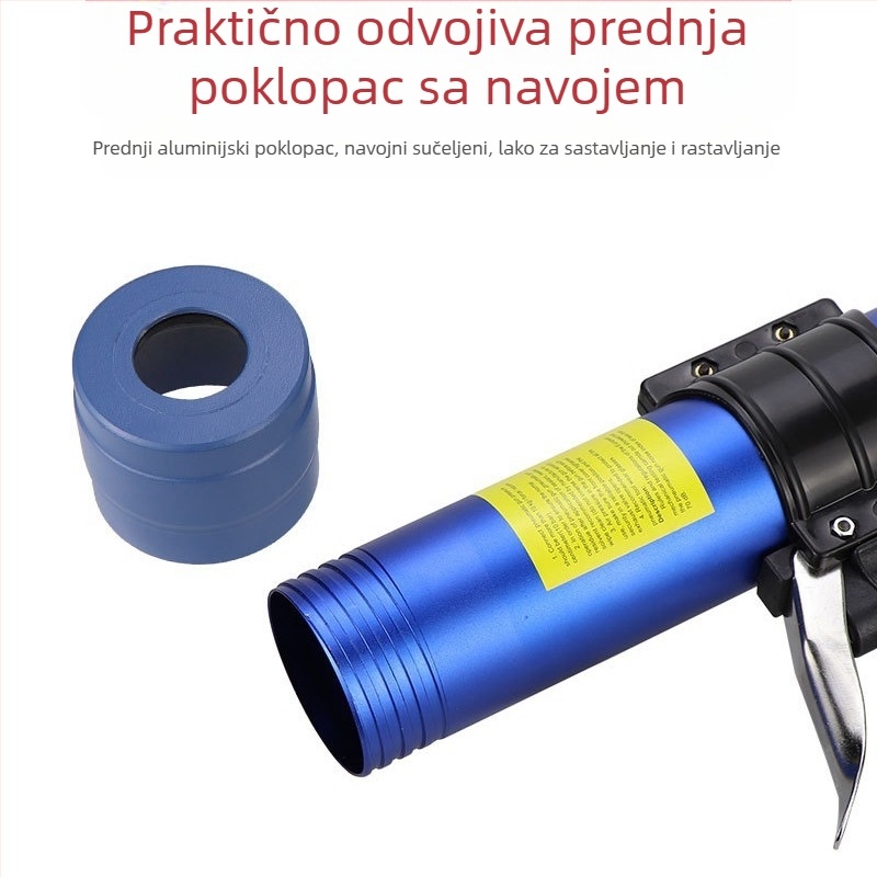 Sea Flying Shark Q3 pneumatski pištolj za ljepilo – za silikon i brtvila, težina 0,8 kg