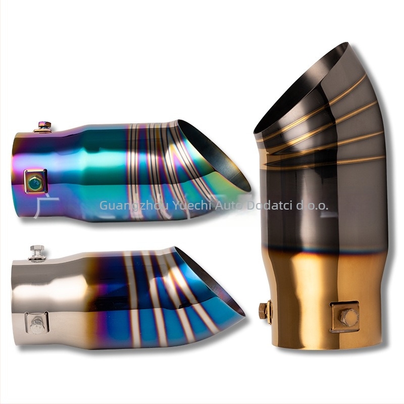 YC cijev za ispušni sustav od nehrđajućeg čelika, model: jedan izlaz na kraju, univerzalna ugradnja