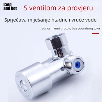 Mu Bin termostatski ventil za regulaciju temperature sa senzorom, slavina s 2 ulaza i 1 izlaz, 3-puta miješač za grijanje vode, model 62325, radni tlak 0.8 MPa, hladna 10°C, vruća 80°C