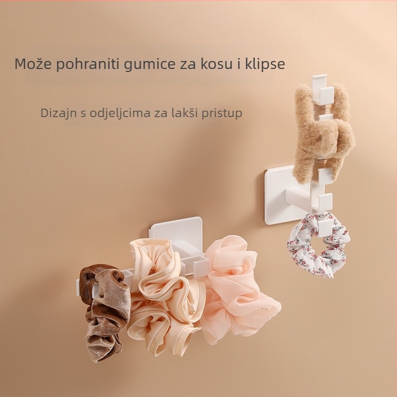 Ljepljiva zidna kuka, japanskog stila, više od tri kuka, ABS, nosivost 2 kg
